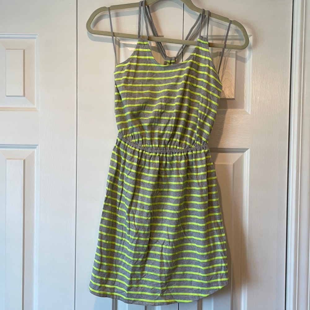 Express Neon Striped Dress